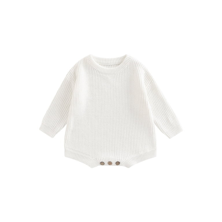 WakeUple Autumn Baby Sweater Rompers for Newborn Infant Boys Girls Clothes Knitted Loose Pullover... | Walmart (US)