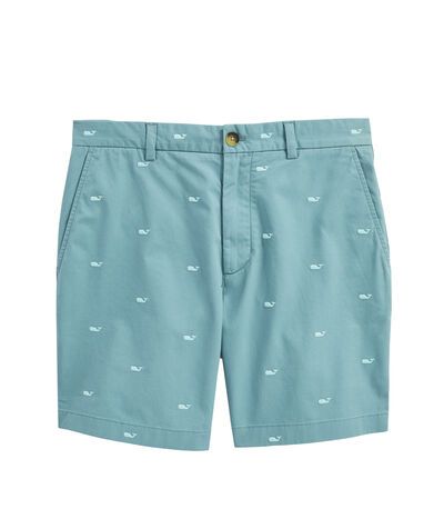 OUTLET 7 Inch Embroidered Micro Whale Breaker Shorts | vineyard vines