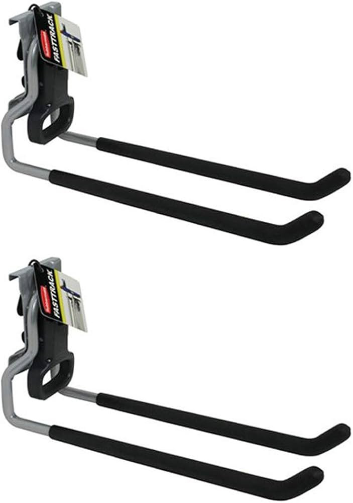 Rubbermaid Fast Track Wall Mounted Garage Storage Utility Multi Hook (2 Pack) | Amazon (US)
