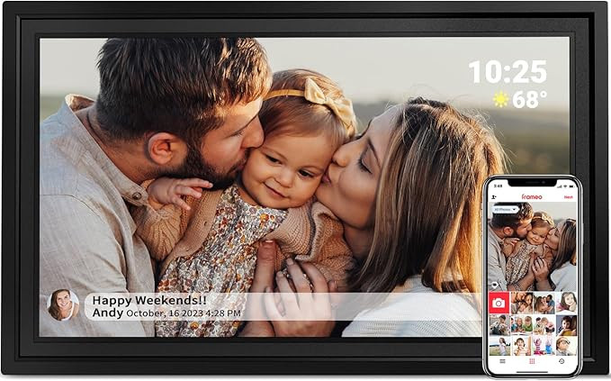 WiFi Digital Picture Frame, 32GB Memory, 15.6 Inch Large Digital Photo Frame with 1920x1080 HD IP... | Amazon (US)