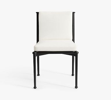 Ellis Metal Outdoor Dining Side & Armchair | Pottery Barn (US)