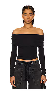 Free People x REVOLVE Iris Layering Top in Black from Revolve.com | Revolve Clothing (Global)
