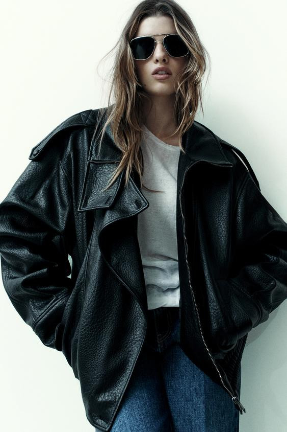 FAUX LEATHER JACKET | Zara US