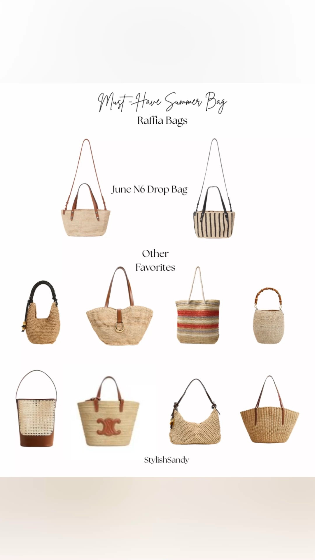 Raffida bags are a must-have item for summer.  Here are a variety of high-low favorites. It 

Tag & Bone
Madewell
Staud
Evereve
Clare v
J.Crew
Celine
Zara
J.Crew

#LTKItBag #LTKFindsUnder100 #LTKSeasonal