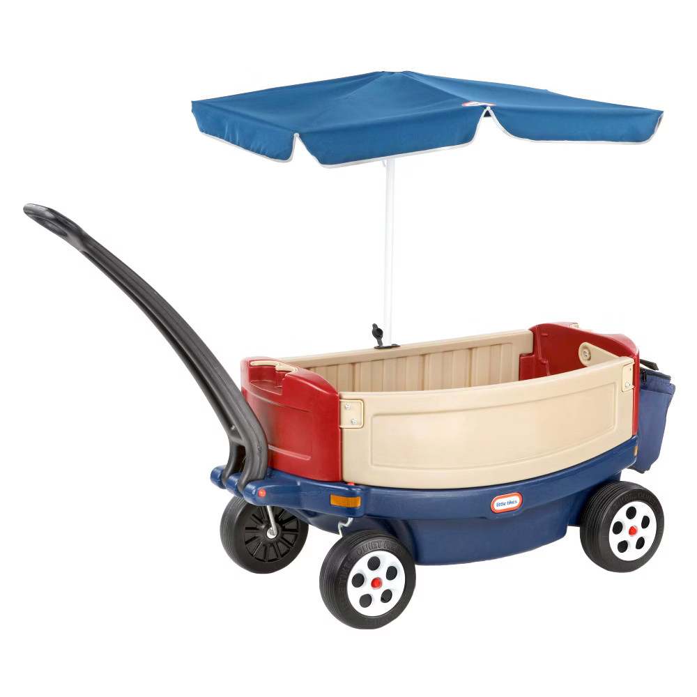 Little Tikes Deluxe Ride & Relax Wagon with Umbrella & Cooler | Target