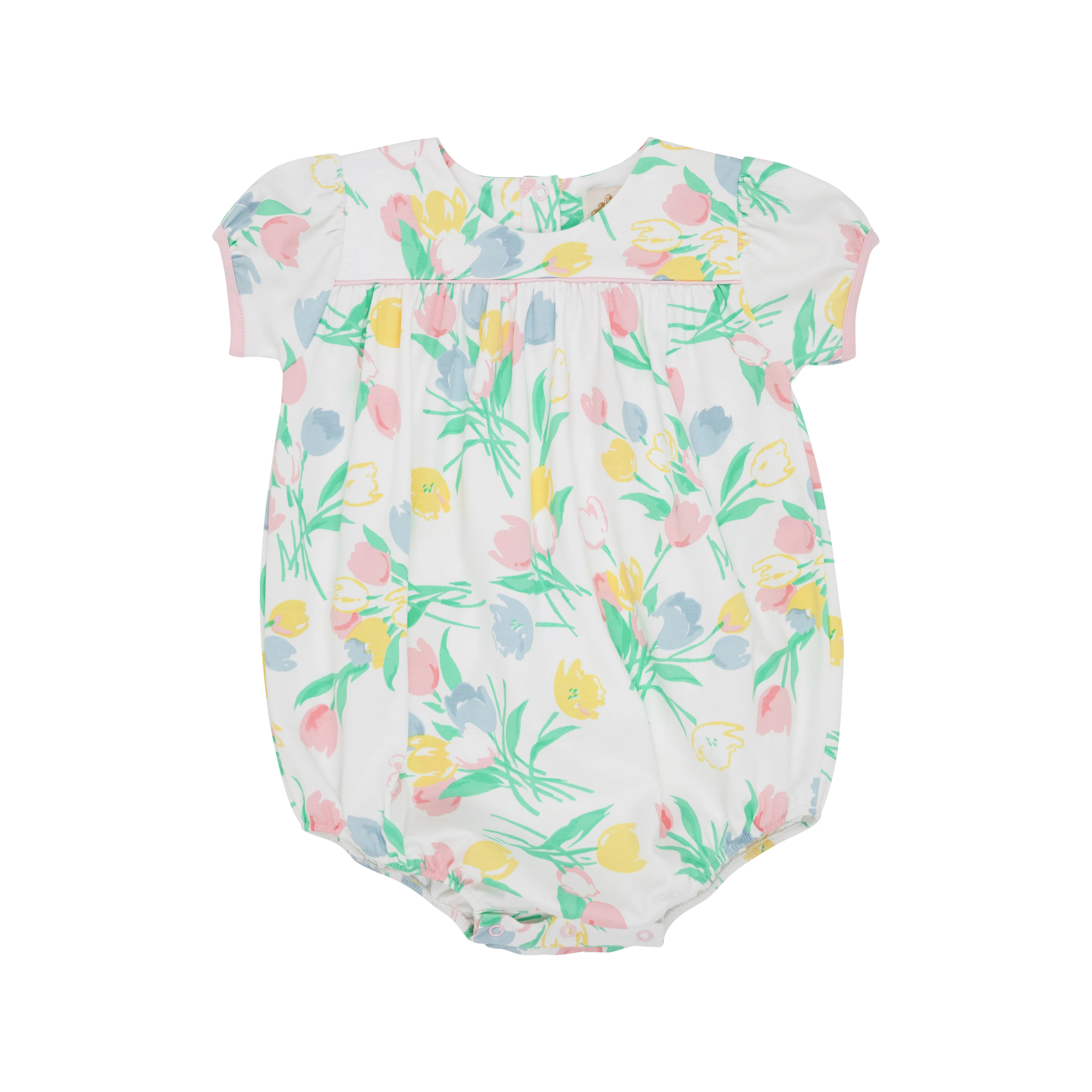 Blythe Bubble - Elizabethtown Tulips with Palm Beach Pink | The Beaufort Bonnet Company