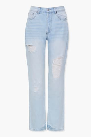 Distressed Boyfriend Jeans | Forever 21 (US)