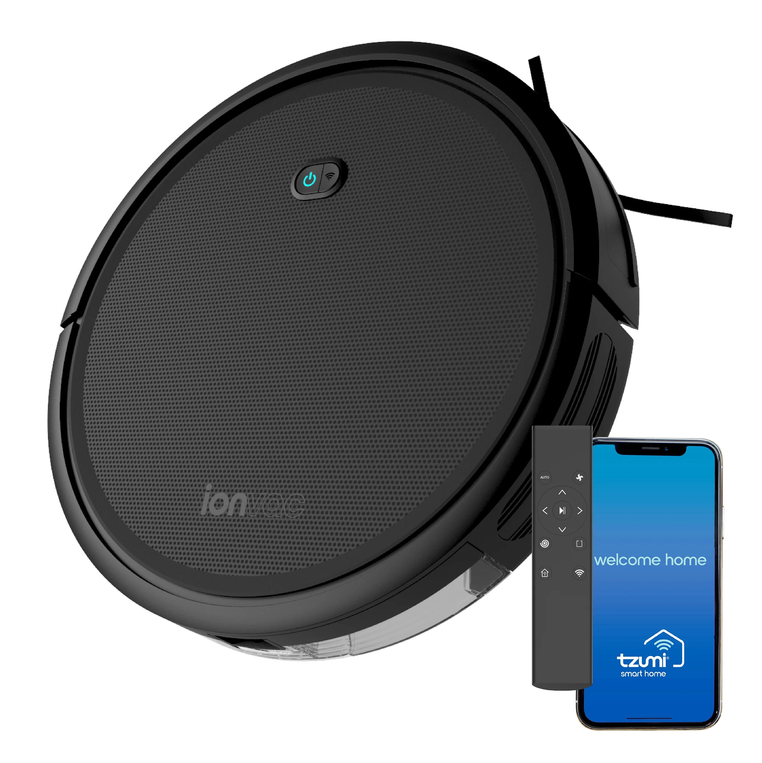 ionVac Robot Vacuum, Powerful (2000Pa Suction) Wi-Fi Connected, Hardwood to Medium Pile Carpet Fl... | Walmart (US)