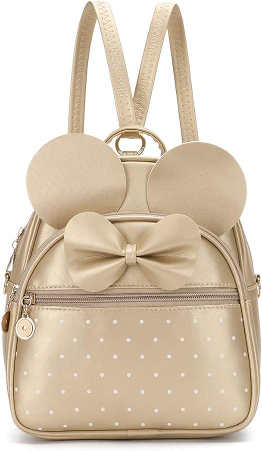 KL928 Girls Bowknot Polka Dot Cute Mini Backpack Small Daypacks Convertible Shoulder Bag Purse fo... | Amazon (US)
