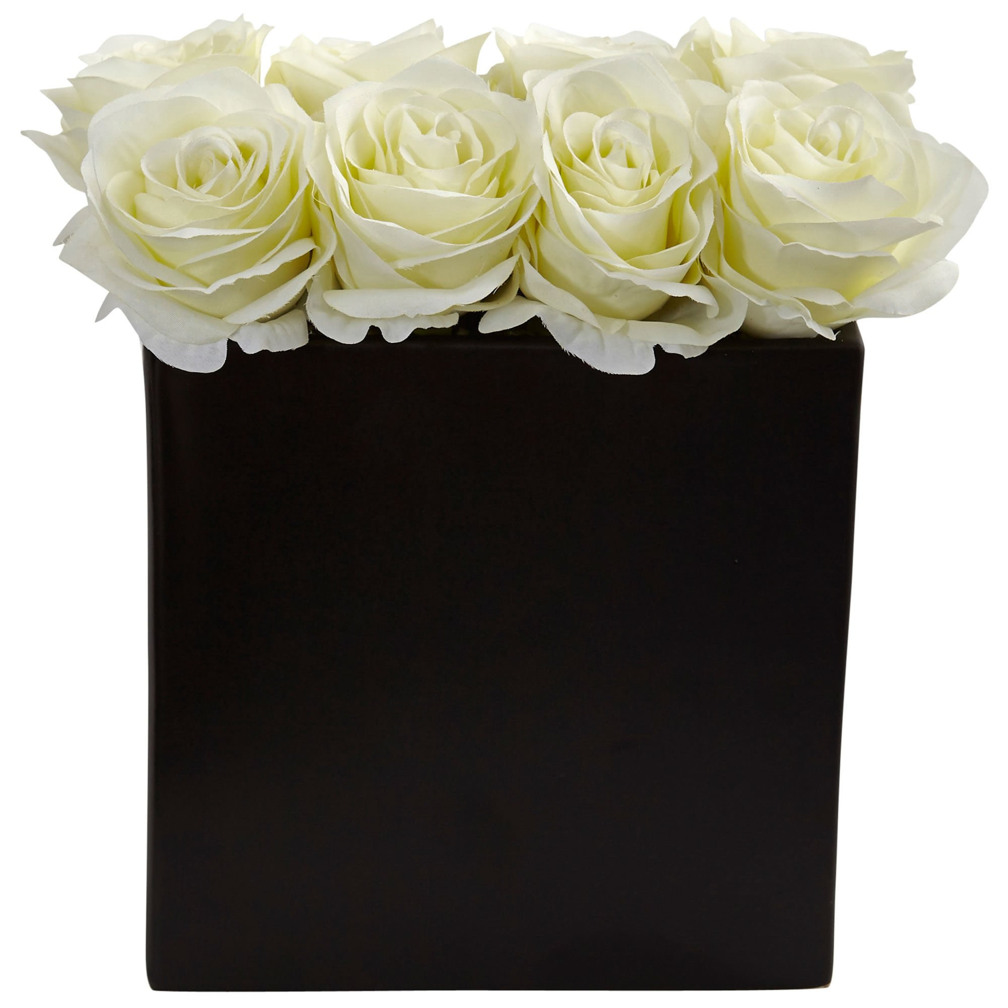Roses Arrangement in Black Vase | Walmart (US)