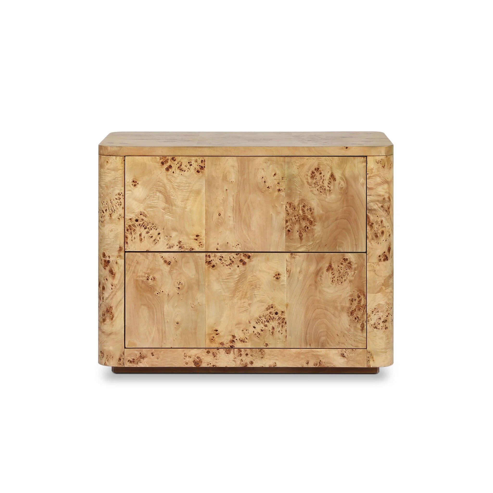 Spates Nightstand-Natural Mappa Burl | Wayfair North America