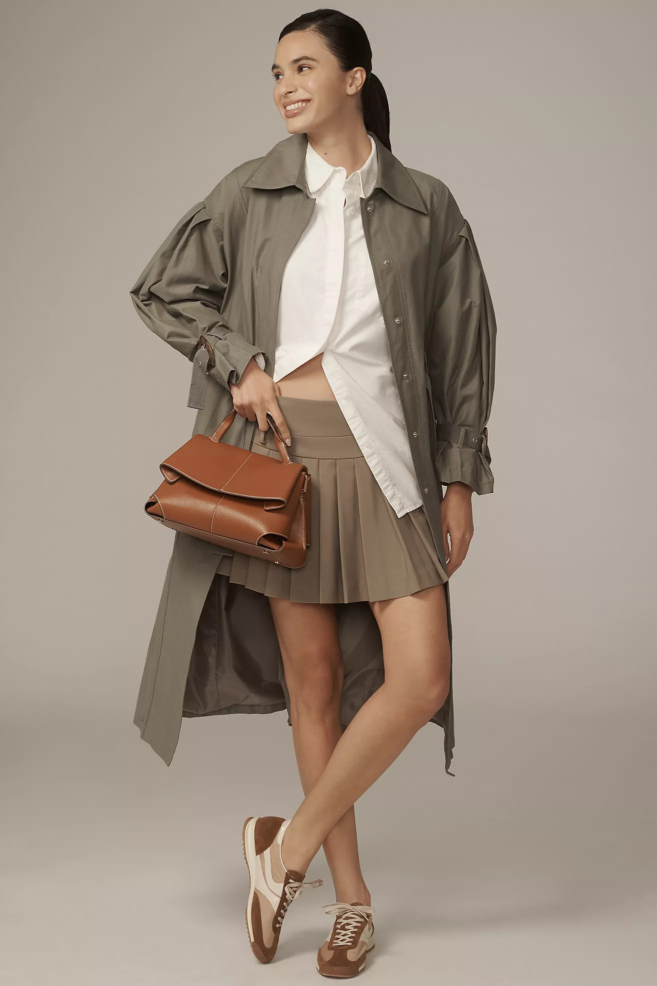 By Anthropologie Belted Trench Coat | Anthropologie (US)