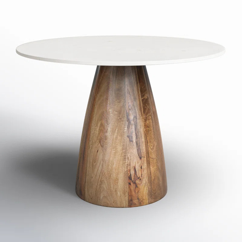 Mellonia Round Marble Dining Table | Wayfair North America
