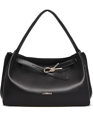 Hobo Bag for Women Soft Shoudler Handbags Slouchy Purses with Belted Detailing | Amazon (US)