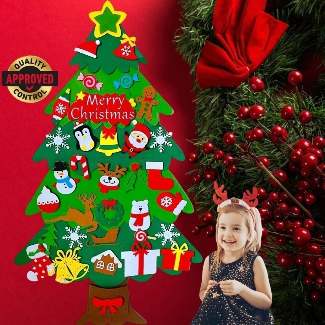 From USA 44inches Felt Christmas Tree With 34PCS Handmade - Etsy | Etsy (US)