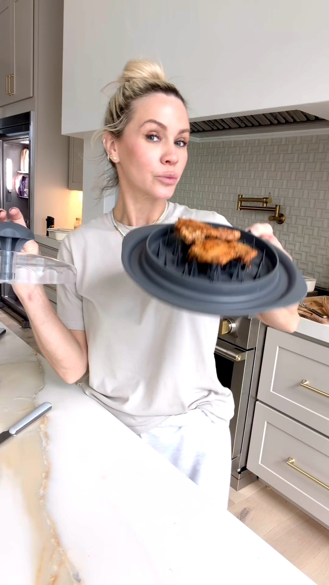 This chicken shredder from Amazon is a total game changer 🍗👏 makes meal prep so much easier, no more forks or mess! #AmazonFinds #KitchenGadgets  #MealPrepMadeEasy

#LTKHome