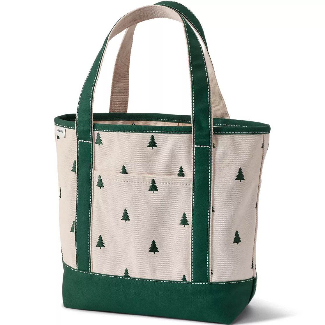 Medium Embroidered 5 Pocket Open Top Canvas Tote Bag | Lands' End (US)