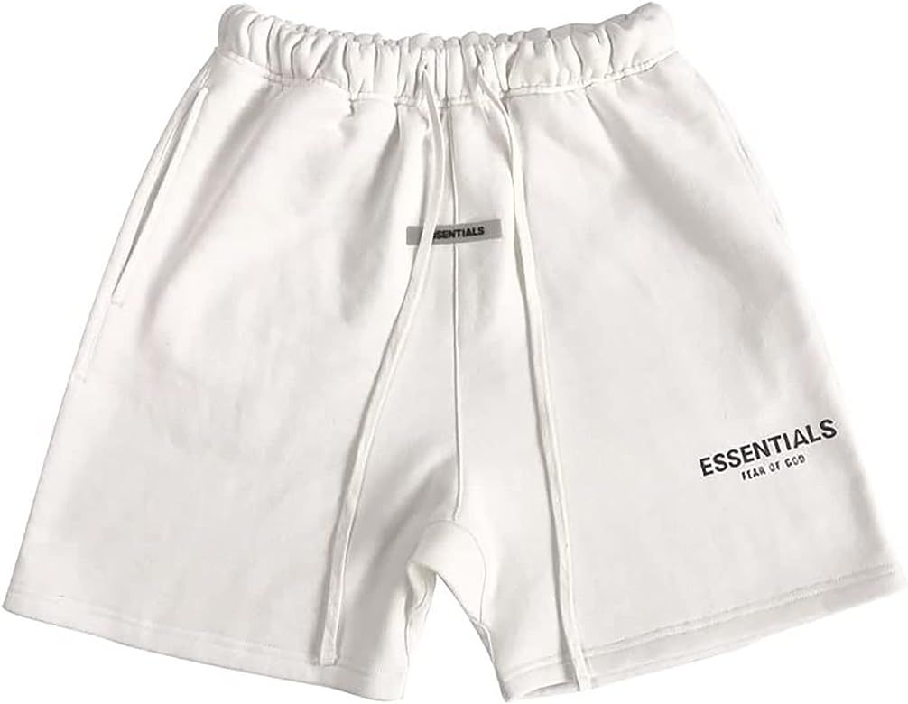 Toduziy Essential Shorts Workout Shorts Hip Hop Cotton Casual Shorts Elastic Waist Running Shorts... | Amazon (US)
