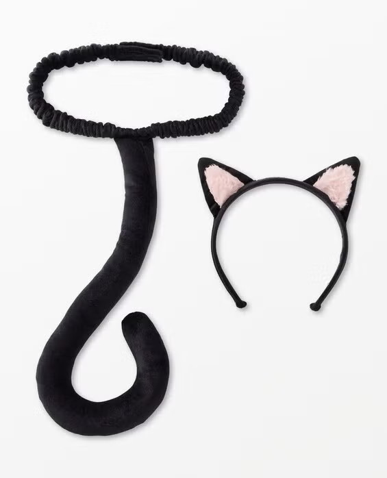 Girls' & Boys' Black Halloween Cat Costume Set - Size Big Kids One Size by Hanna Andersson | Hanna Andersson