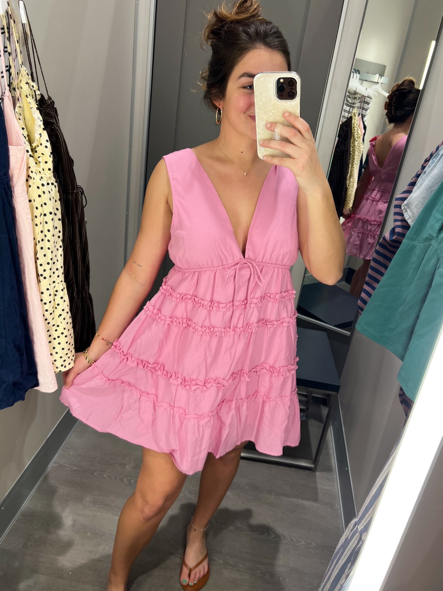 Could NOT love this dress more!!! The color. The details. The length. I’m OBSESSED! 

Perfect to throw on for spring into summer! Super comfy and lightweight but looks way more elevated and styled than you even have to try 😉  

I would def pack this dress for a vacation or trip where you’re baking in the sun all day or playing at the pool and just want something comfy to throw on for dinner! This IS IT!

#target @Target #targetfind #targetdresses #springdresses #easterdress #vacaydress #pinkdress #graduationdress #summerdress 

#LTKootd #LTKTravel