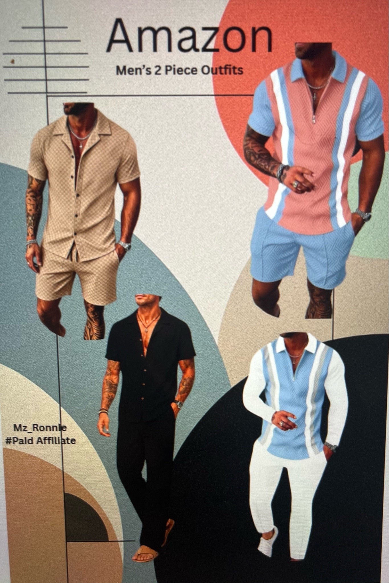 Men’s shorts and pants sets! Expand your wardrobe  these  ready 2 piece outfits…..￼ ideal for vacations, pool parties, cruises, or just everyday leisure wear………
~ 🚨Follow 🚨~
& LTK (Free) Search (Creators)
Type: Mz_Ronnie
📌TikTok: MzRonnie Tha Fashionista
📌Amazon Storefront: Mz. Ronnie
📌Walmart Storefront: Mz_Ronnie
Fashion Finds
📌Instagram: Magical_diva72
📌FB: Ronnie Bond

#LTKMens #LTKSeasonal