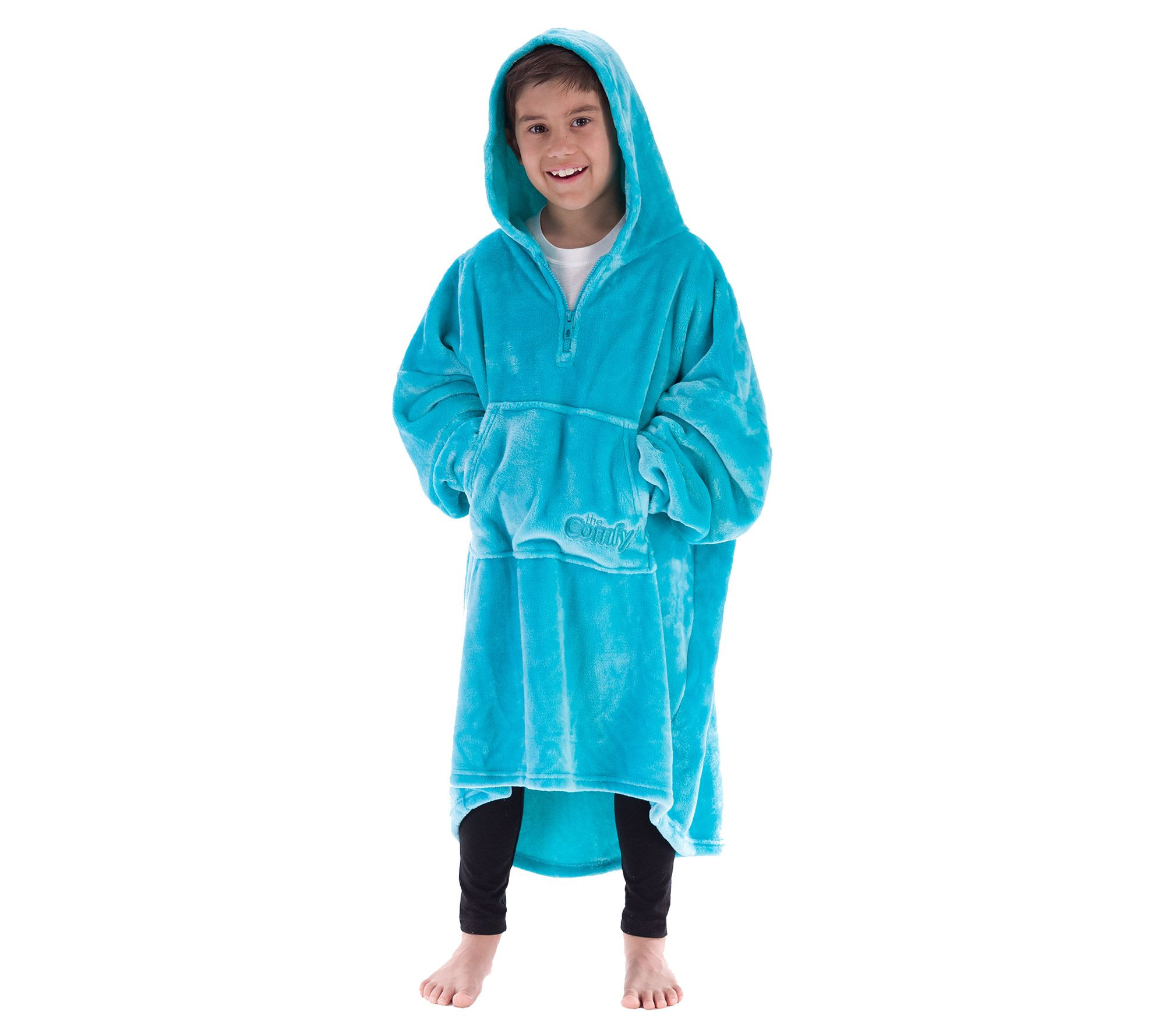 The Comfy Dream Lite Quarter-Zip Wearable Juniors Blanket - QVC.com | QVC