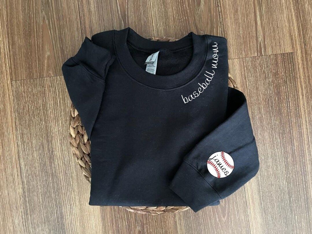 Custom Baseball Mom Sweatshirt, Baseball Sweatshirt, Custom Sweatshirt, Gift for Mom,baseball Gif... | Etsy (US)