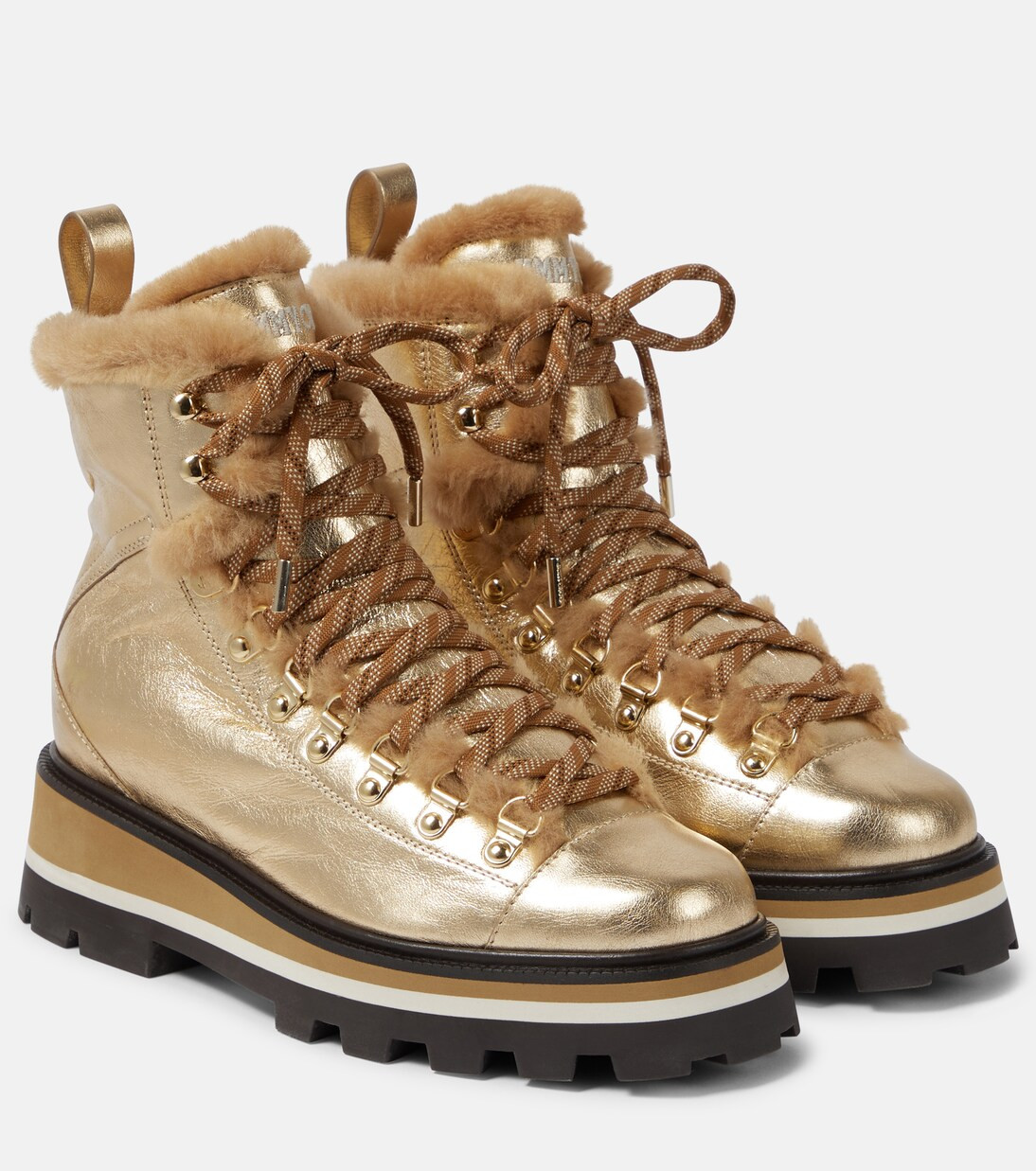 Chike shearling-lined leather ankle boots | Mytheresa (US/CA)