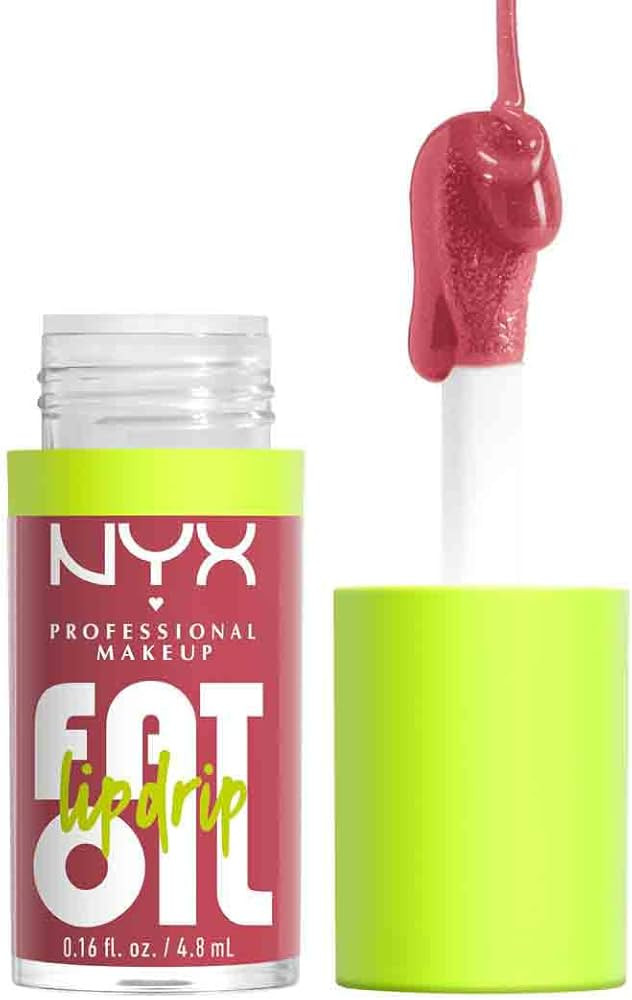 NYX PROFESSIONAL MAKEUP Fat Oil Lip Drip, Moisturizing, Shiny and Vegan Tinted Lip Gloss - Chilli... | Amazon (US)