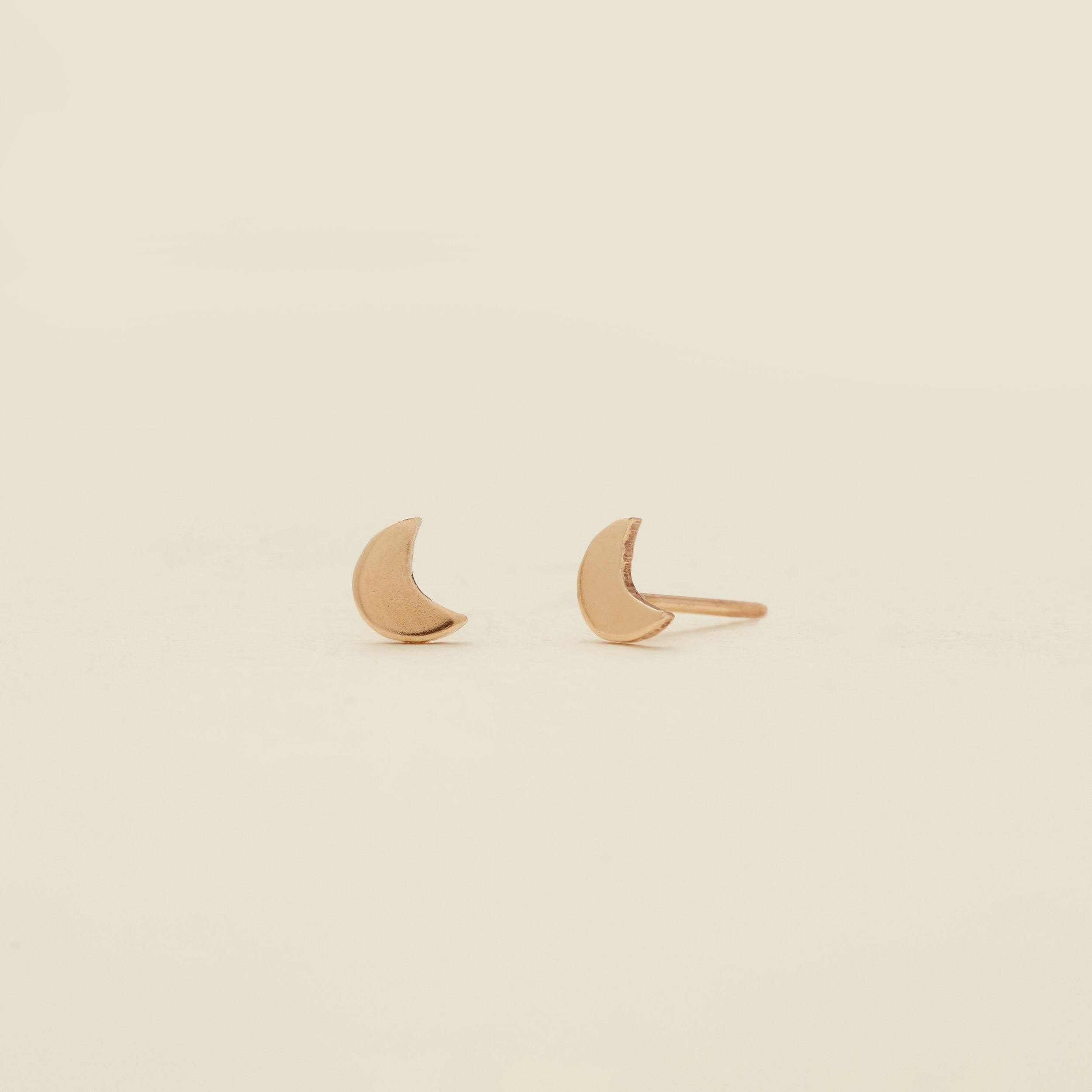 Crescent Moon Stud Earrings - Final Sale | Made by Mary (US)