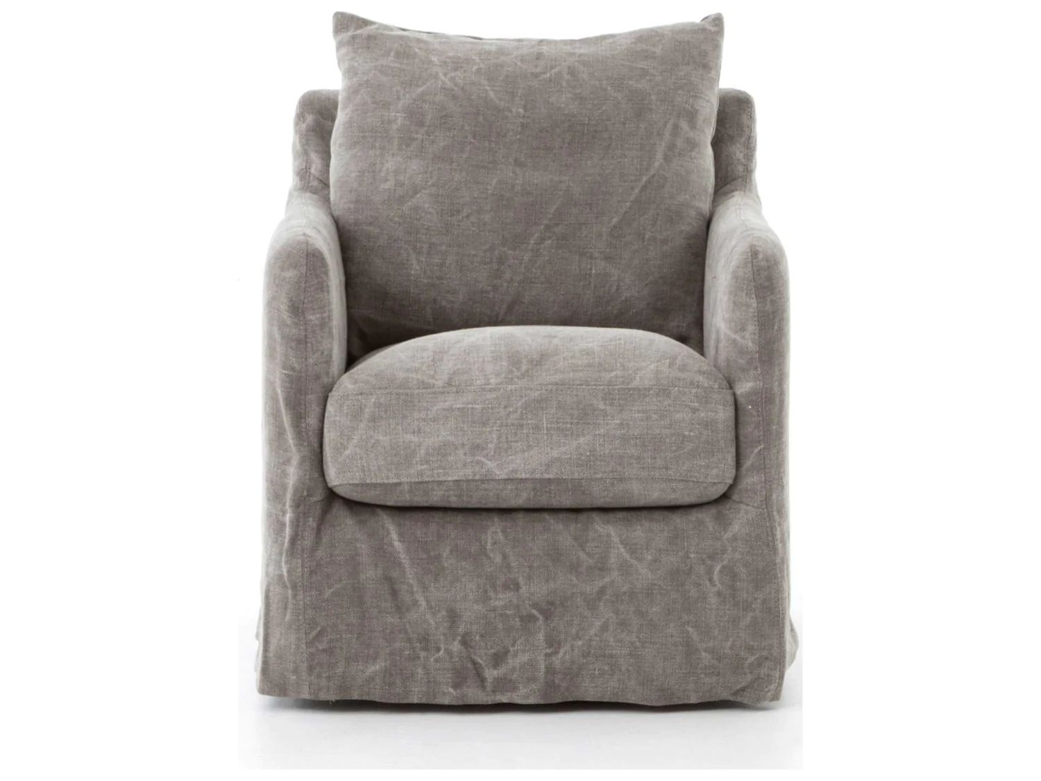 Marshall Swivel Chair- Stonewashed Gray | Eclectic Goods