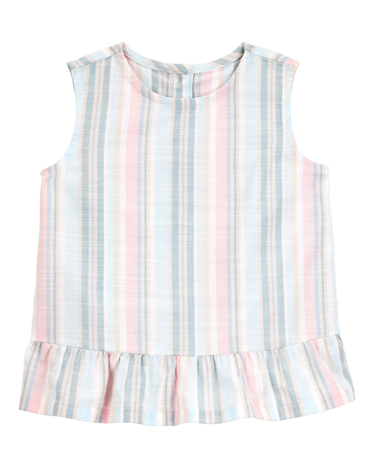 Toddler Striped Sleeveless Linen Look-alike Fashion Top | Carter's Inc