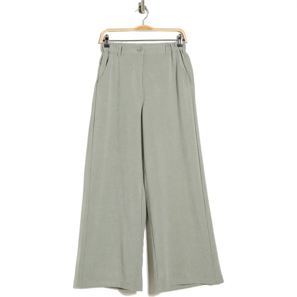 MAX STUDIO Wide Leg Pants in Sage at Nordstrom Rack, Size Medium | Nordstrom Rack