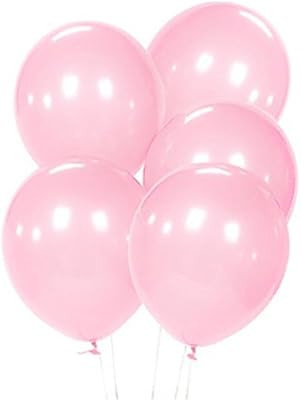 Peace&Joy 12" Latex Balloons 100 per Bag (Light Pink) | Amazon (US)