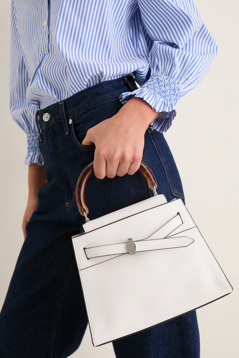 Off White Resin Veronica Beard Dash Top Handle | Tuckernuck (US)