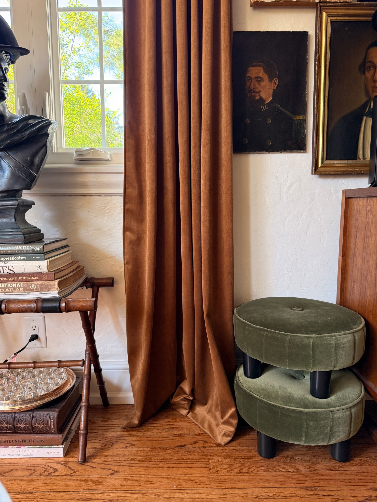 Items I would buy again: these green footstools. They are both form and function! 

#LTKHome