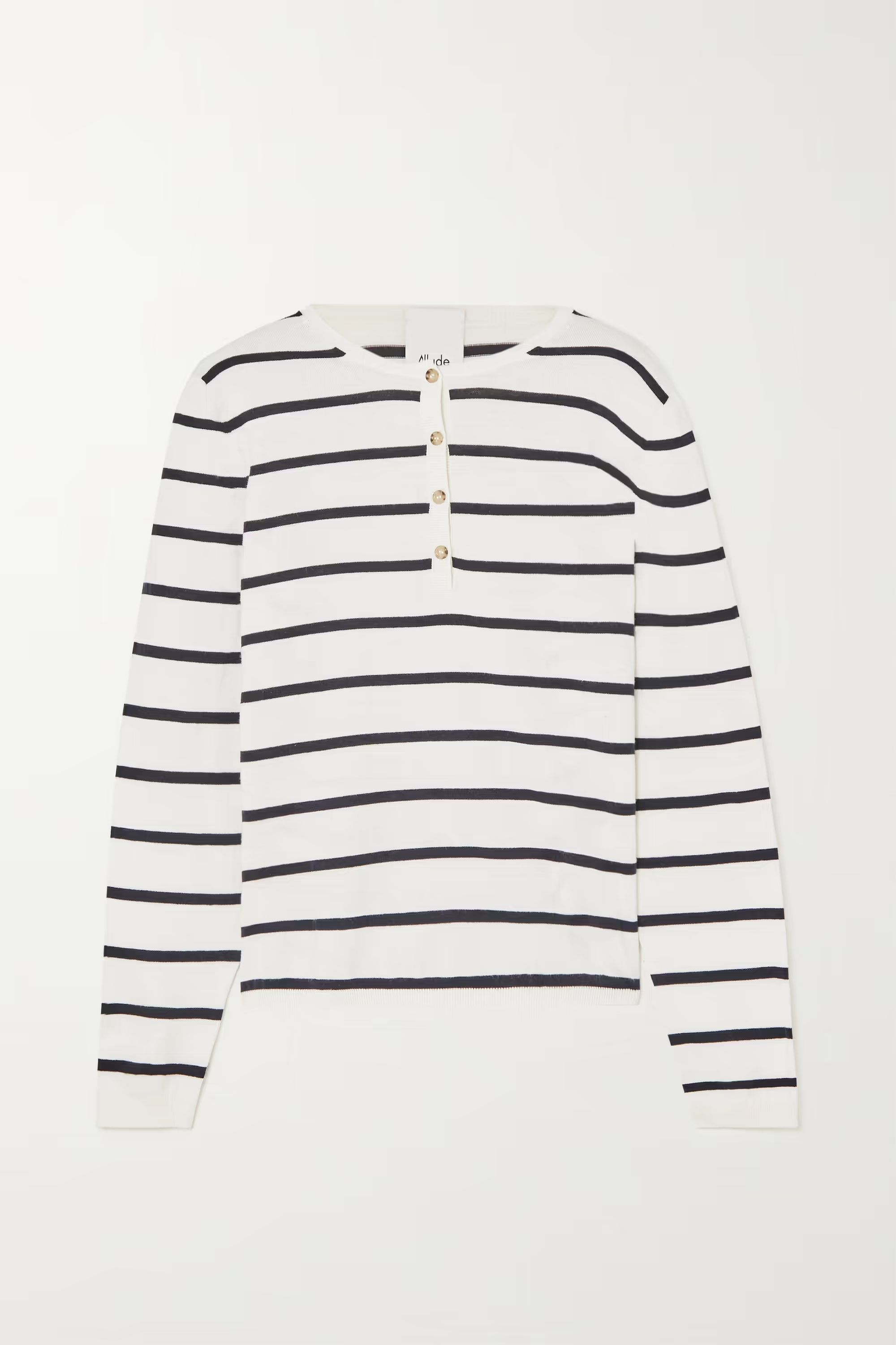 Serafina striped cotton and cashmere-blend sweater | NET-A-PORTER (US)