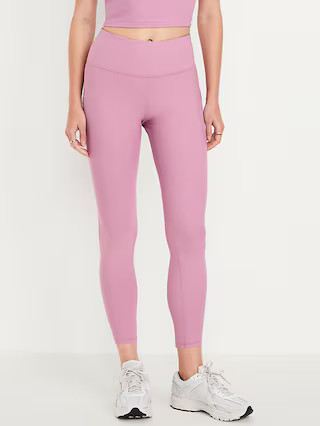 High-Waisted PowerSoft 7/8 Pocket Leggings | Old Navy (US)