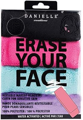 Make-up Removing Cloths 4 Count, Erase Your Face By Danielle Enterprises Enterprises Enterprises | Amazon (US)