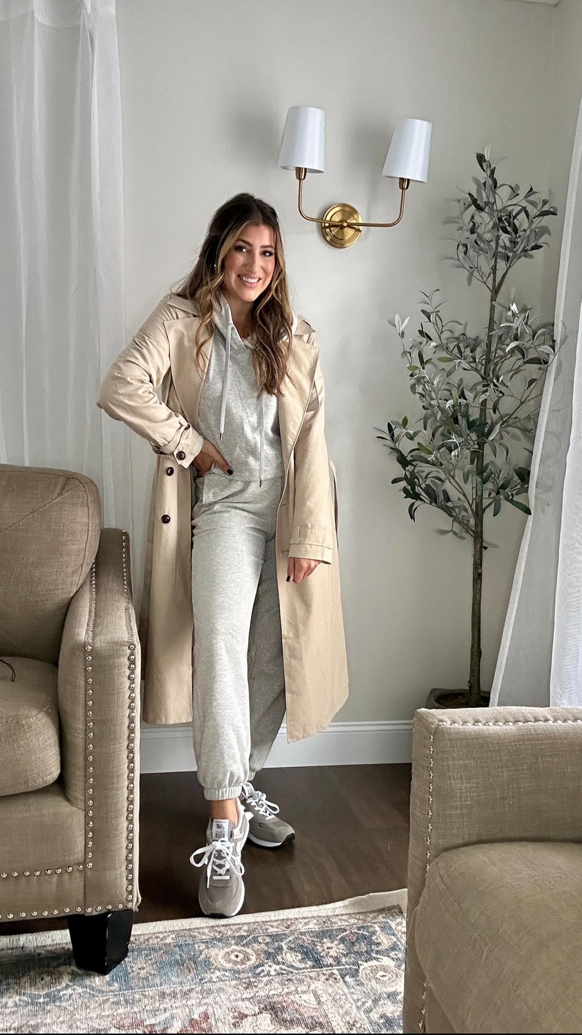 Casual weekend outfit // wearing small in sweats and coat. #amazonfashion #founditonamazon | Amazon (US)