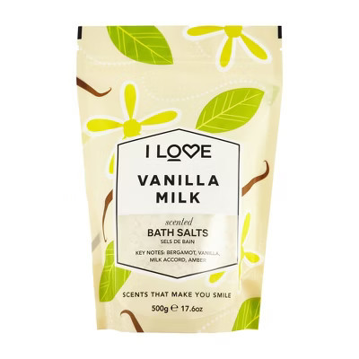 I Love Cosmetics Scented Bath Salts - Vanilla Milk - 17.6 oz Bath Salt | Target