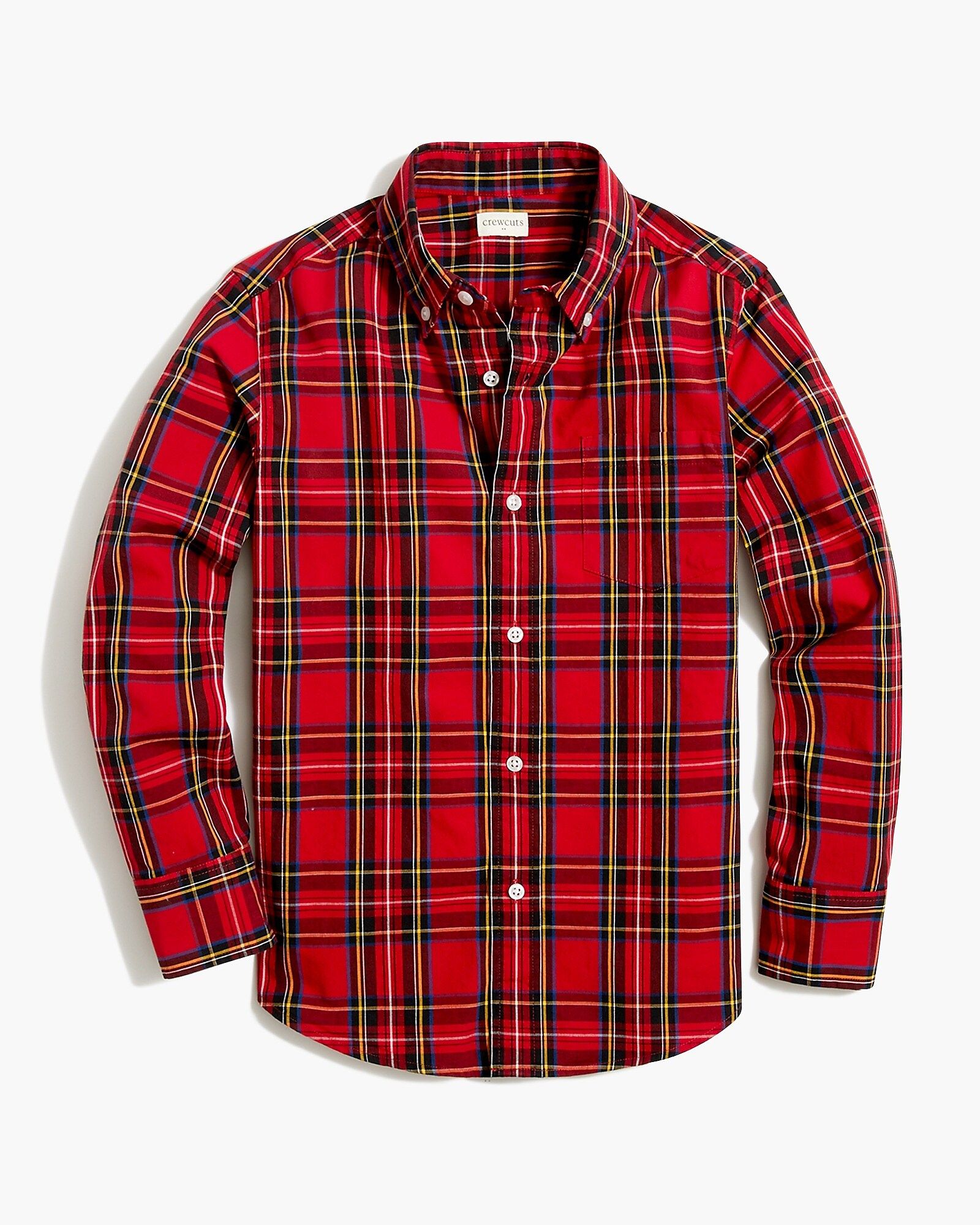 Boys' tartan flex washed shirt | J.Crew Factory