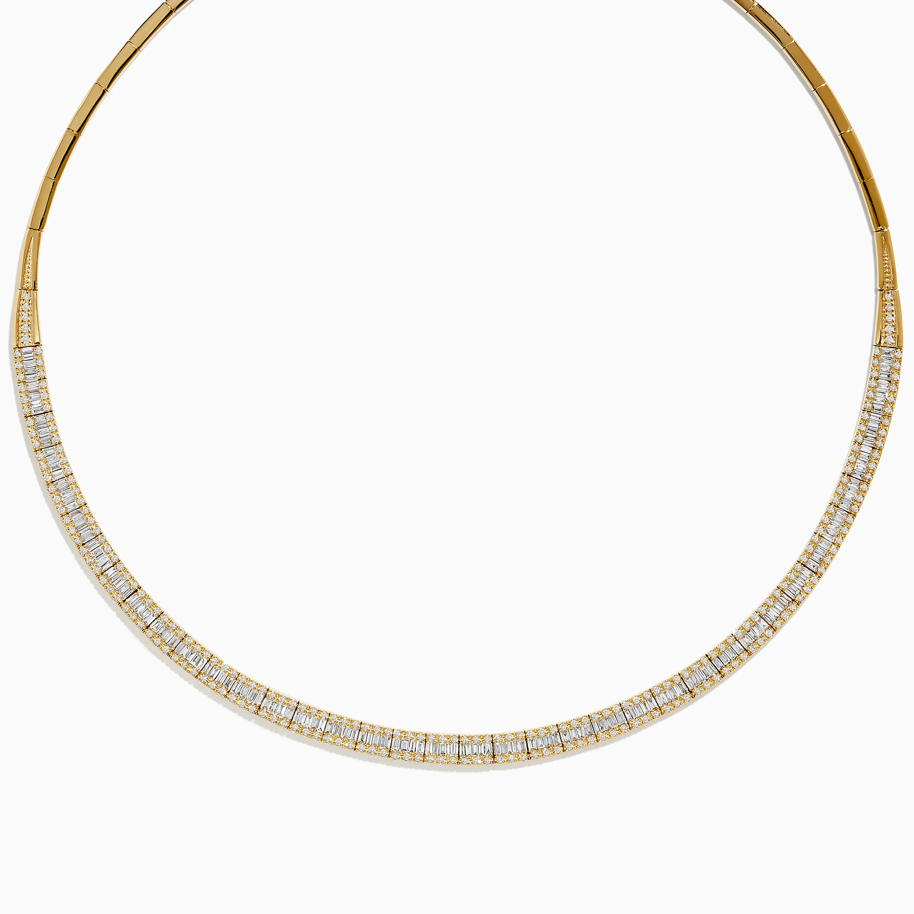 D'Oro 14K Yellow Gold and Diamond Collar Necklace 3.12 TCW | Effy Jewelry