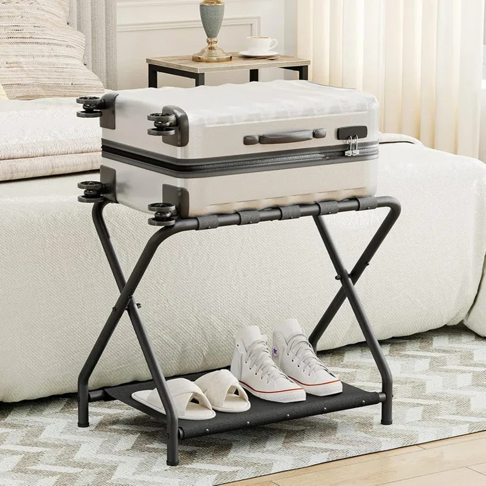 Folding Metal Luggage Rack | Wayfair North America