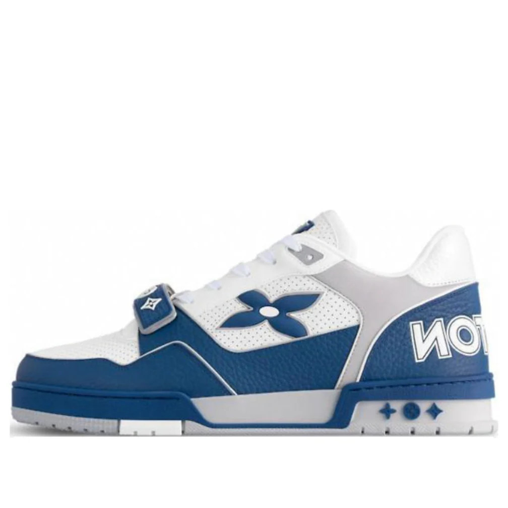 LOUIS VUITTON LV Trainer 'White Blue' 1AHTBR | KICKS CREW
