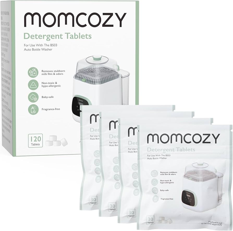 Momcozy Official Washing Block for Momcozy KleanPal Pro Baby Bottle Washer, 120 Detergent Tablets | Amazon (US)