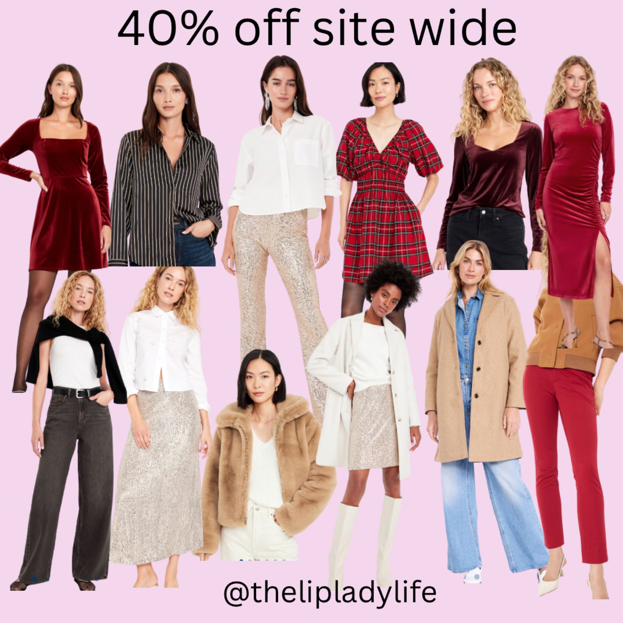 Stay holiday ready! 40% off sitewide at Old Navy #holiday #christmas #partyoutfit #datenight #christmaspartyoutfit #oldnavy #oldnavystyle 

#LTKFindsUnder50 #LTKHoliday #LTKStyleTip