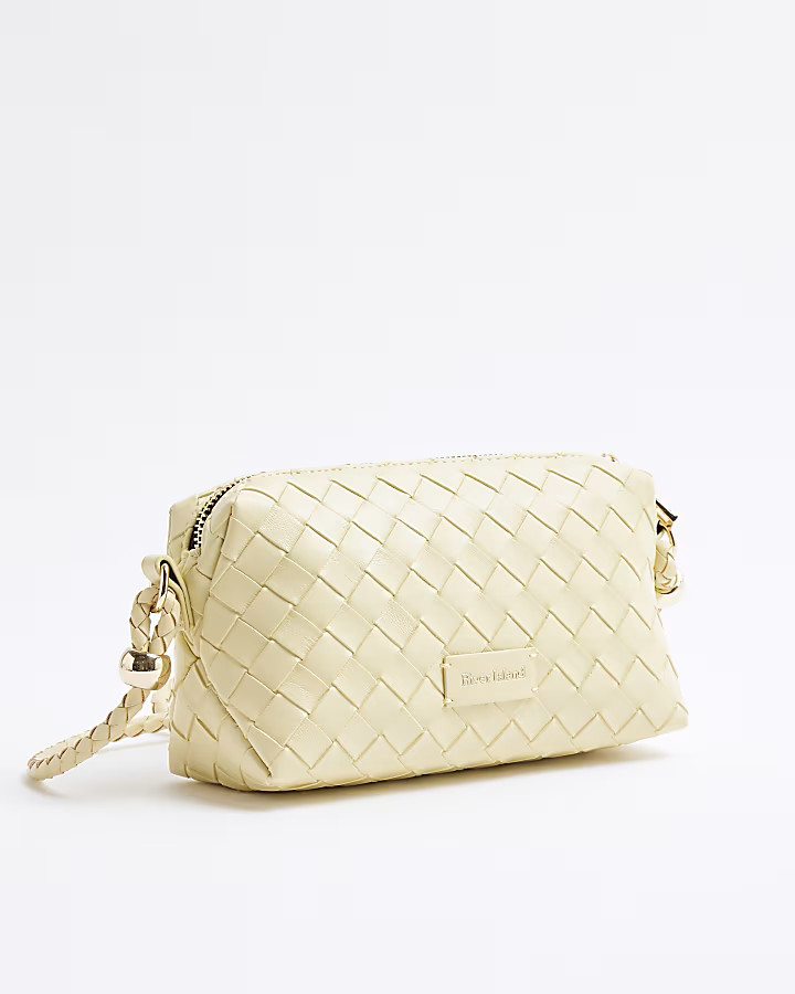 Yellow Weave Cross Body Bags | River Island UK & IE