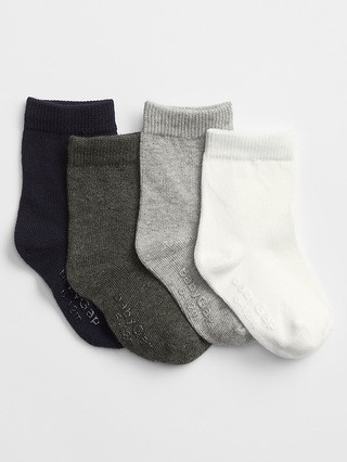 babyGap Crew socks (4-pack) | Gap Factory