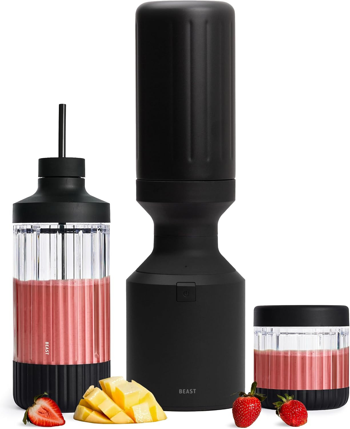 Beast Mega 1200 Stainless Steel Countertop Blender, Carbon Black, 1200W | Amazon (US)